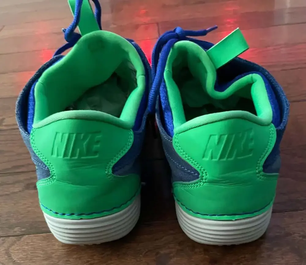 Nike Solarsoft Moccasin Woven 2013 Blue Green Suede Sneakers Men’s 11